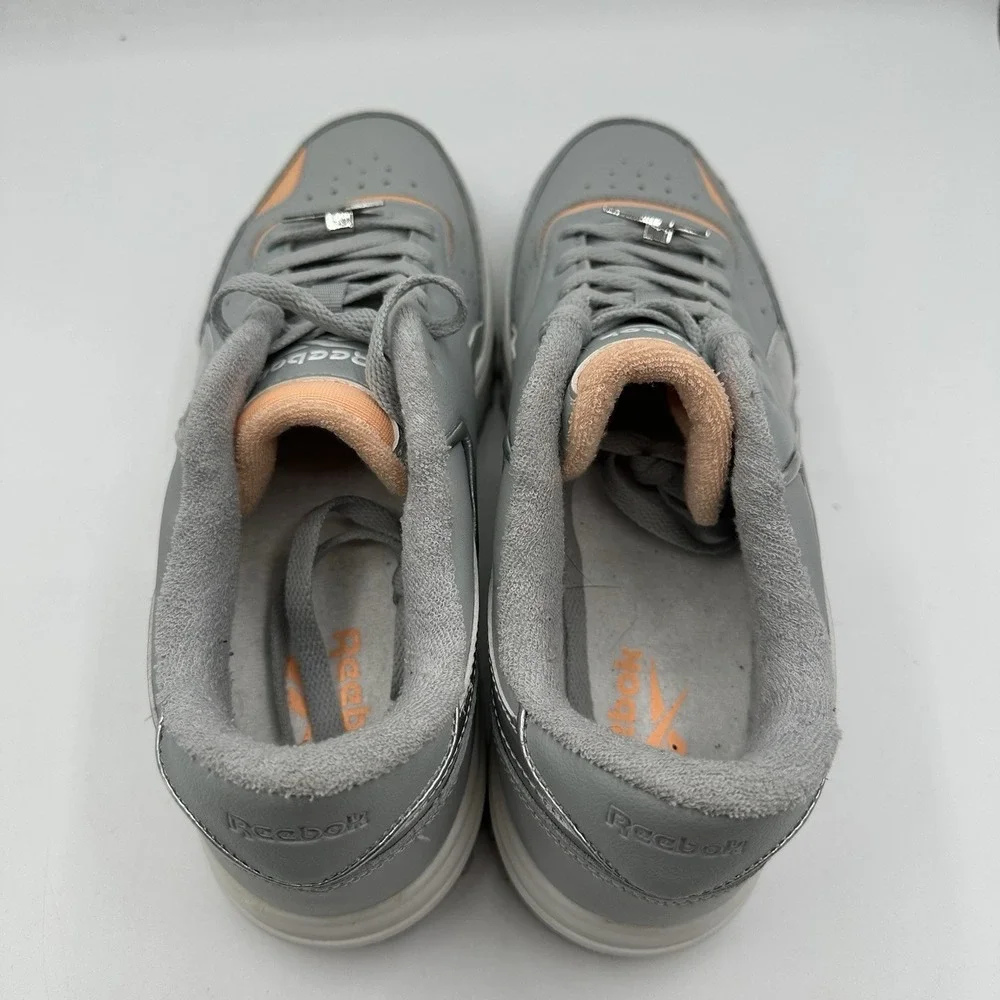 Reebok‎ Club C Double Shoes Womens 10 Blue Gray/Orange/Silver Platform Sneakers